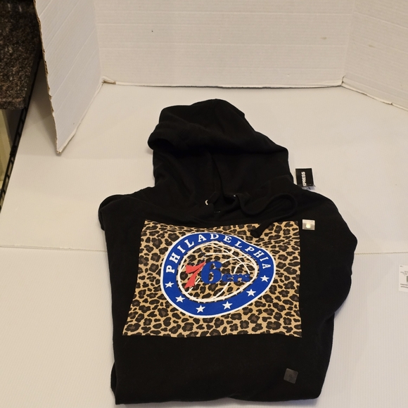 Express Men’s NBA Philadelphia 76ers Logo Hoodie Jacket Size XL New - Picture 10 of 16